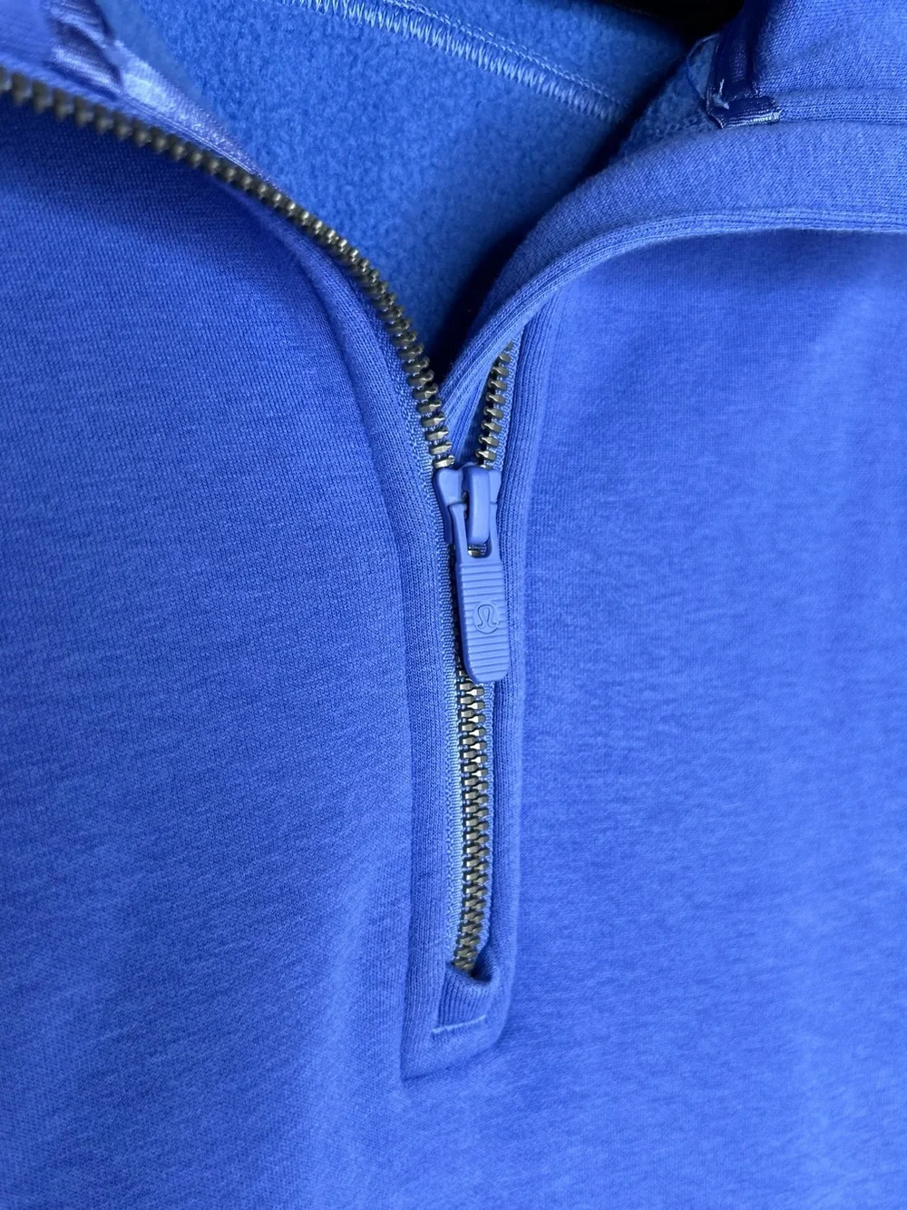 lululemon athletica Blue Wild Indigo Thick Fleece Half-Zip Pullover Size M/L